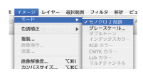 モノクロ2階調に変換するイメージ
